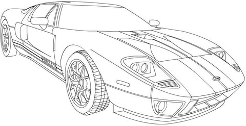 2006 Ford GT Coloring page