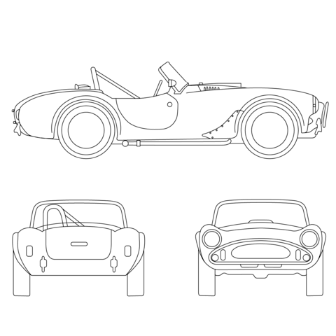 Ford Shelby Cobra Coloring page
