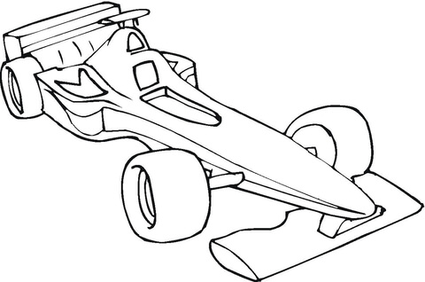 Formula One Car Coloring page