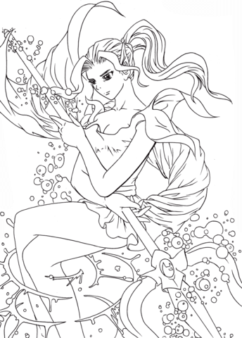 Forneus the Devil of Water from Romancing Saga 3 Coloring page