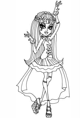 Frankie Stein 13 Wishes Coloring page