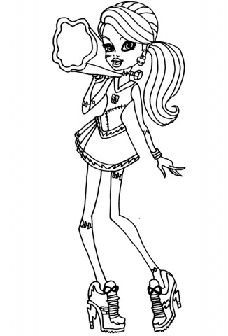 Frankie Stein Coloring page