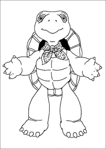 Franklin Want To Hug You  Coloring page