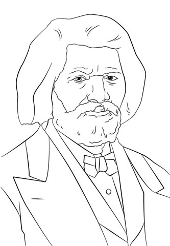 Frederick Douglass  Coloring page