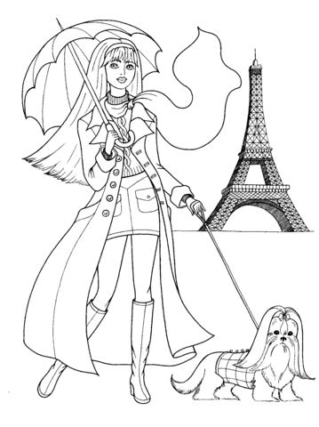 French Style Coloring page