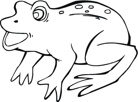 Frog 17 Coloring page