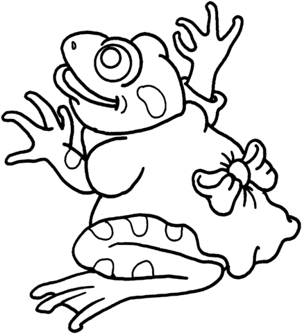 Frog 6 Coloring page
