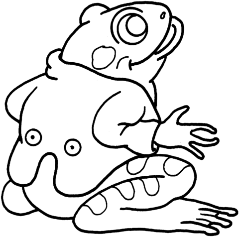 Frog 7 Coloring page