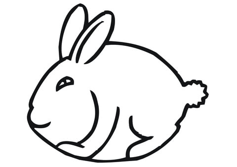 Funny Easter Bunny Coloring page