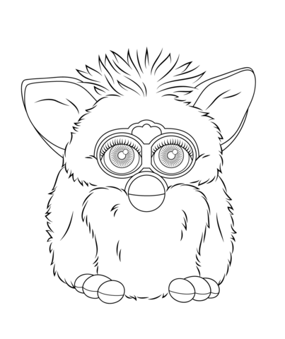 Furby Boom Coloring page