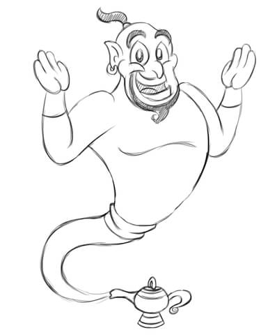 Genie  Coloring page