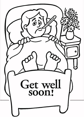 Get Well  Coloring page
