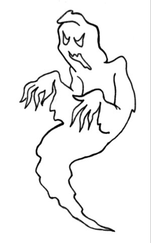 Ghost  Coloring page