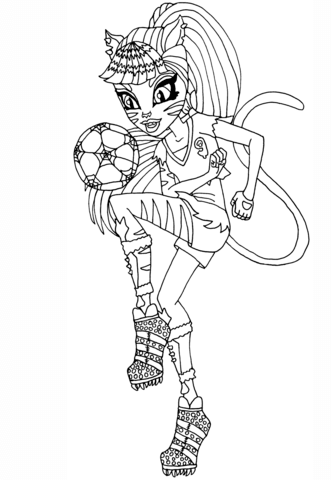 Ghoul Sports Toralei Coloring page