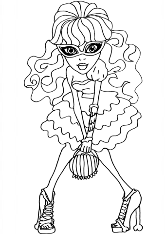 Ghoulia Dot Dead Gorgeous Coloring page