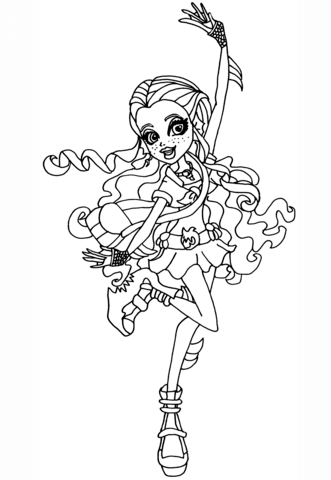 Ghouls Night Out Lagoona Coloring page