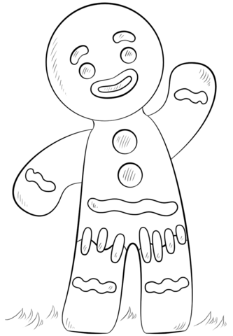 Gingerbread Man Coloring page