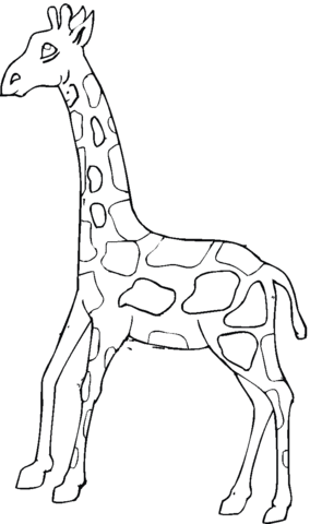 Giraffe 20 Coloring page