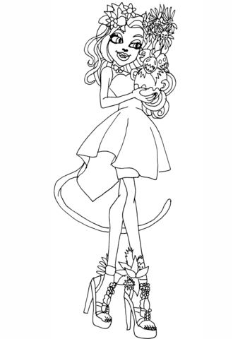 Monster High Gloom and Bloom Coloring page