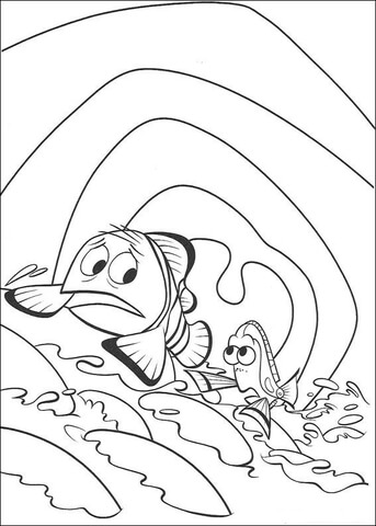 Going Out From the Whale's Mouth  Coloring page