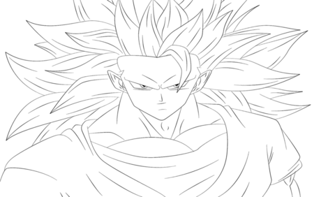 Goku from Dragon Ball Z Coloring page