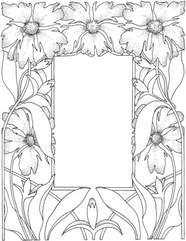 Gorgeous Picture Frame  Coloring page