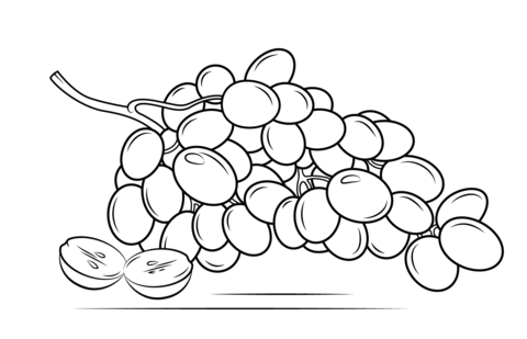 Grapes Coloring page