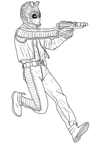 Greedo Coloring page