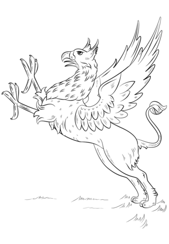 Griffin Coloring page