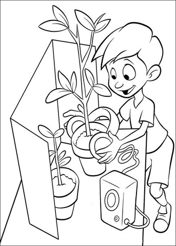 Growing Plants  Coloring page