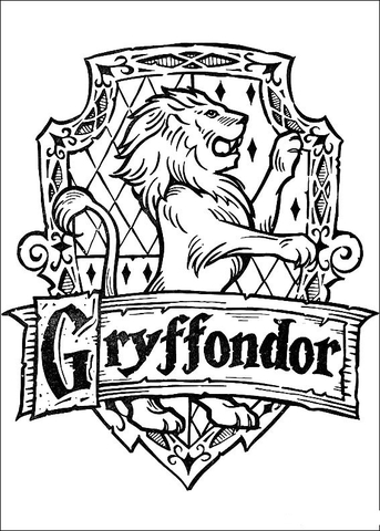 Gryffondor  Coloring page