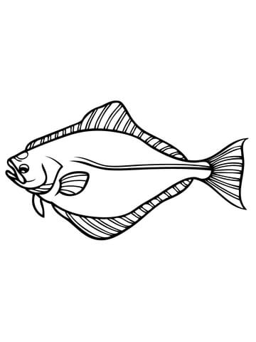 Halibut Coloring page