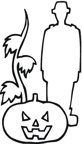 Halloween Outline  Coloring page
