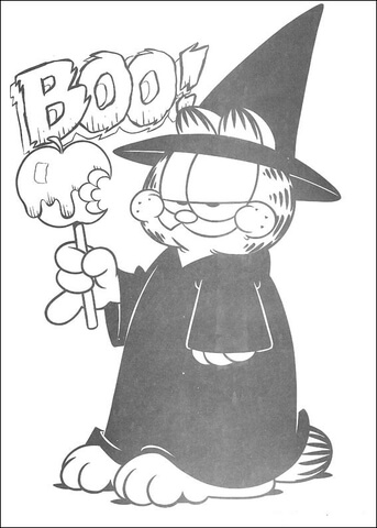 Boo! It's Halloween! Coloring page