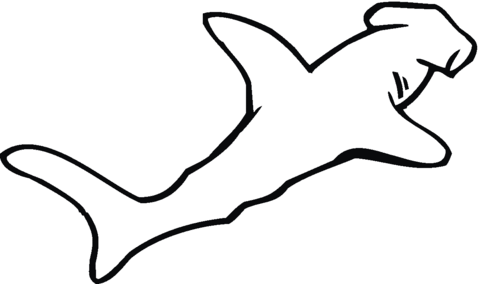 Hammerhead Shark 7 Coloring page