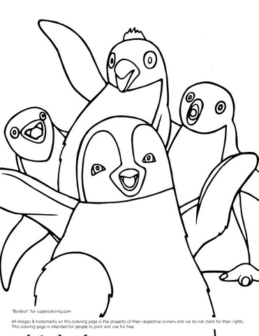 Erik and Friends Coloring page