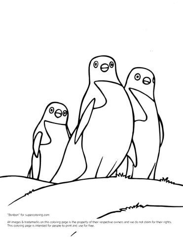 Happy Feet Penguins  Coloring page