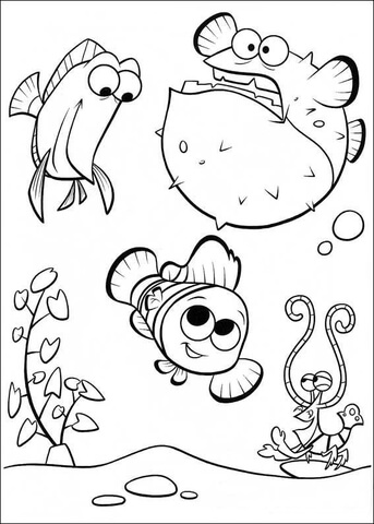 Nemo In the Tank  Coloring page