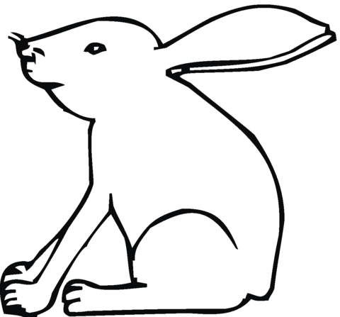 Hare 16 Coloring page