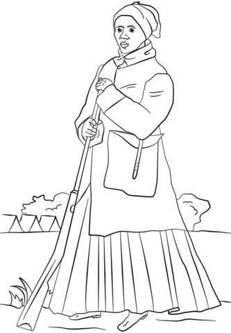 Harriet Tubman Coloring page