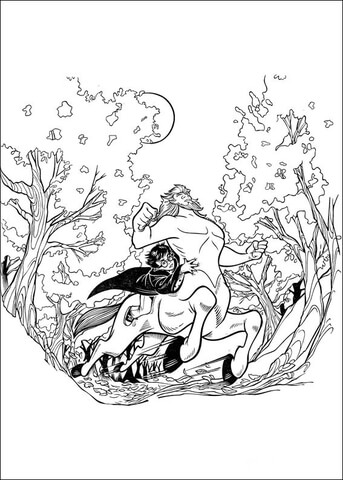 Harry Potter And The Centaur  Coloring page