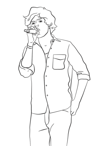 Harry Styles Coloring page
