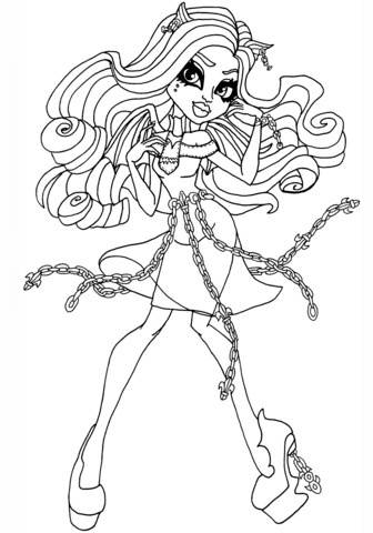 Haunted Rochelle Goyle Coloring page