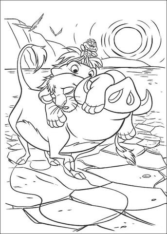 Friendship  Coloring page