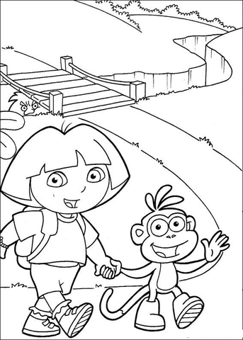 Hold Hand  Coloring page