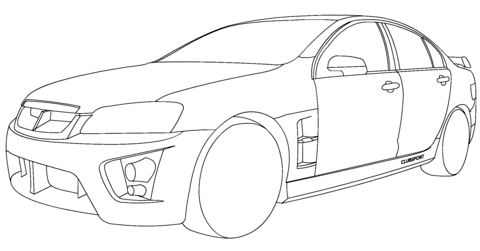 Holden HSV Clubsport Coloring page