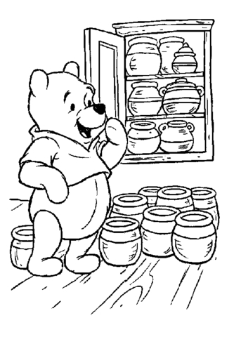 Honey  Coloring page