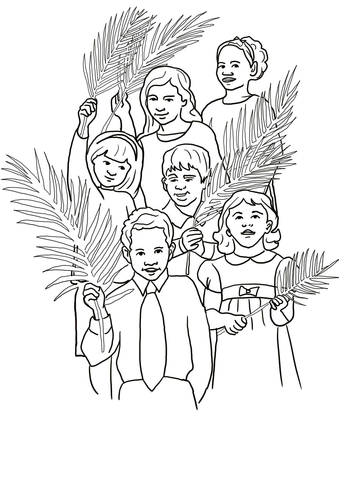 Hosanna for Jesus Coloring page