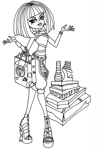 I Love Shoes Cleo Coloring page