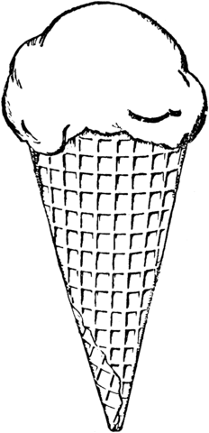 Ice Cream  Coloring page
